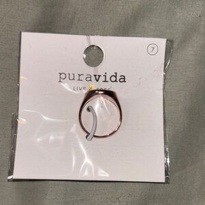 Pura Vida Rose Gold Capricorn zodiac ring